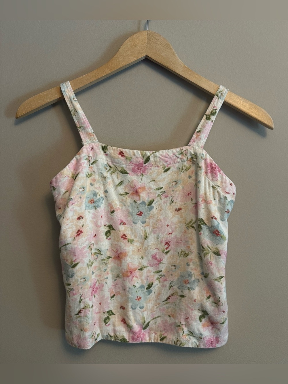 Abercrombie Kids Girls Cream Floral Tank & Shorts Set - Size 11/12